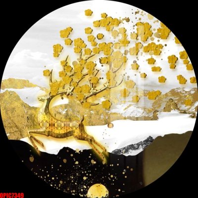 Tải file tranh gốc file tranh bộ decor in treo tường tráng gương OPIC7349 chất lượng cao