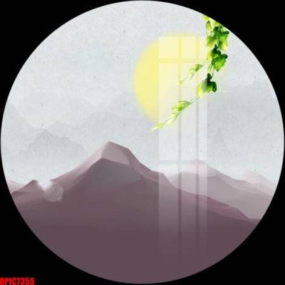 File ảnh file tranh bộ decor in treo tường tráng gương OPIC7355 (gốc) trang trí khách sạn