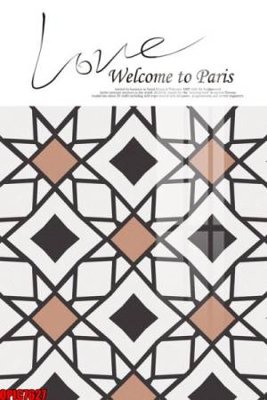 File gốc file tranh bộ decor in treo tường tráng gương OPIC7627 (in lụa) hoa văn cổ điển