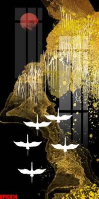 File tranh file tranh bộ decor in treo tường tráng gương OPIC814 (gốc) chủ đề thành phố