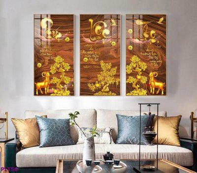 File PSD File tranh thư pháp phúc lộc thọ PLT56 (bản gốc) dễ dàng edit