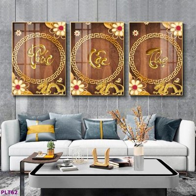 File gốc in ấn File tranh thư pháp phúc lộc thọ PLT62 chuẩn màu CMYK