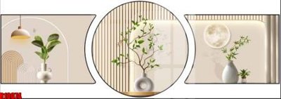 File PSD file tranh in treo tường file decor tổng hợp R10074 (nguyên bản) cho thiết kế