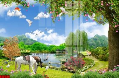 File gốc file tranh in treo tường file decor tổng hợp R10939 (in lụa) tranh phong thủy