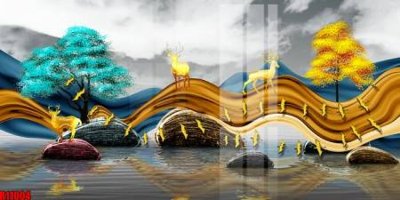 Hình ảnh file gốc in trần nhà file tranh in treo tường file decor tổng hợp R11004