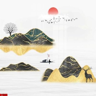 File gốc file tranh in treo tường file decor tổng hợp R11098 (phong cách) tối giản