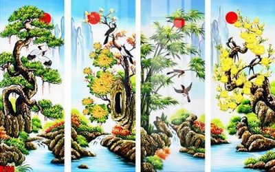 File gốc file tranh in treo tường file decor tổng hợp R134 (ảnh chi tiết) để in lụa