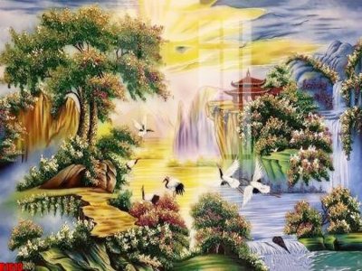 Tải file file tranh in treo tường file decor tổng hợp R1613 (ảnh gốc) in tranh kính