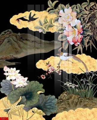 File tranh file tranh in treo tường file decor tổng hợp R2238 (gốc) chủ đề thiên nhiên