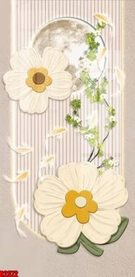 Download file gốc file tranh in treo tường file decor tổng hợp R2372 (in lụa) tranh 3D
