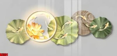 File PSD file tranh in treo tường file decor tổng hợp R2501 (bản gốc) đã tách nền