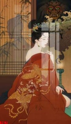 File in lụa file tranh in treo tường file decor tổng hợp R2742 (hoa văn) file tranh in treo tường file decor tổng hợp R2742