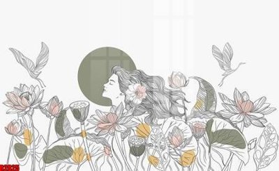 File tranh gốc PSD file tranh in treo tường file decor tổng hợp R2825 còn nguyên layer