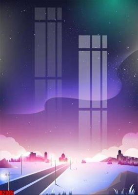 File gốc file tranh in treo tường file decor tổng hợp R2985 (in tráng gương) sang trọng