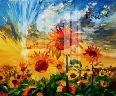 File tranh gốc in trần nhà file tranh in treo tường file decor tổng hợp R3516 3D