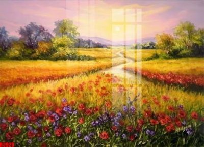 File tranh in trần 3D file tranh in treo tường file decor tổng hợp R3920 (ảnh gốc)