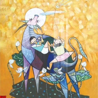 File tranh file tranh in treo tường file decor tổng hợp R5137 (ảnh gốc) in trần 3D