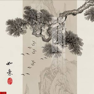 File in trần file tranh in treo tường file decor tổng hợp R5679 (bản gốc 3D) sống động