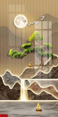 File gốc file tranh in treo tường file decor tổng hợp R5709 (in lụa) tranh mã đáo