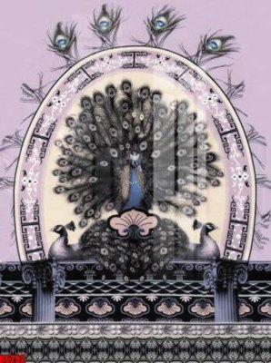 File in trần file tranh in treo tường file decor tổng hợp R6292 (file gốc) xuyên sáng