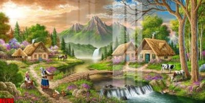 File gốc file tranh in treo tường file decor tổng hợp R6706 (in mica) trang trí