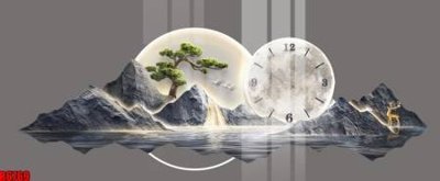 File tranh gốc PSD file tranh in treo tường file decor tổng hợp R6769 còn nguyên layer