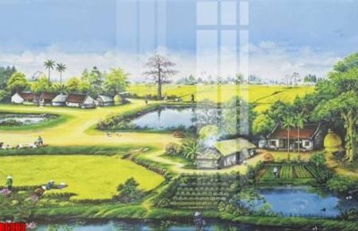 File gốc file tranh in treo tường file decor tổng hợp R6963 (in lụa) chi tiết cao