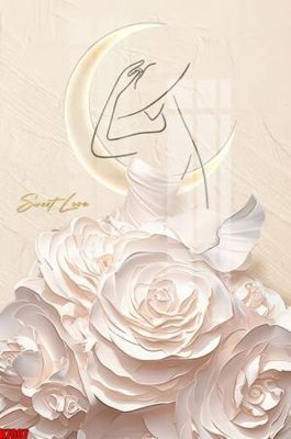 File gốc file tranh in treo tường file decor tổng hợp R7007 (in tráng gương) ốp tường