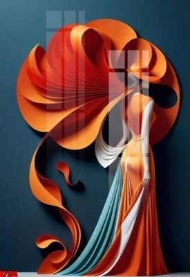 File tranh file tranh in treo tường file decor tổng hợp R7134 (gốc) in vải canvas