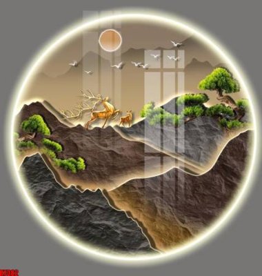 File gốc file tranh in treo tường file decor tổng hợp R7382 (ảnh chi tiết) để in trần