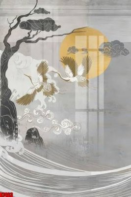 File gốc file tranh in treo tường file decor tổng hợp R7463 (in lụa) họa tiết 3D