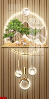 File gốc file tranh in treo tường file decor tổng hợp R7953 (in mica) làm quà tặng