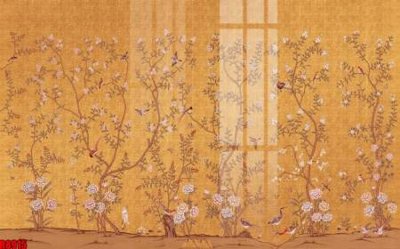 File gốc file tranh in treo tường file decor tổng hợp R8915 (in lụa) hoa văn cổ điển