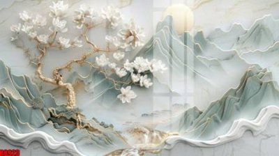 Tải file gốc file tranh in treo tường file decor tổng hợp R8923 (in không vỡ ảnh)