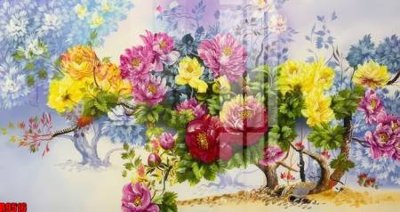 File in trần file tranh in treo tường file decor tổng hợp R9516 (bản gốc) hoa văn