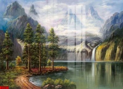 Download file gốc file tranh in treo tường file decor tổng hợp R9550 (in lụa) hoa lá