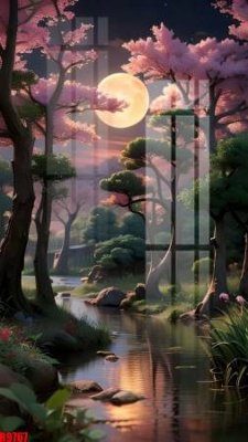 File in trần file tranh in treo tường file decor tổng hợp R9767 (file gốc) xuyên sáng