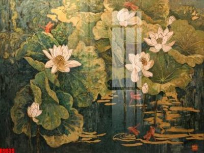 File gốc file tranh in treo tường file decor tổng hợp R9839 (in lụa) hoa văn cổ điển