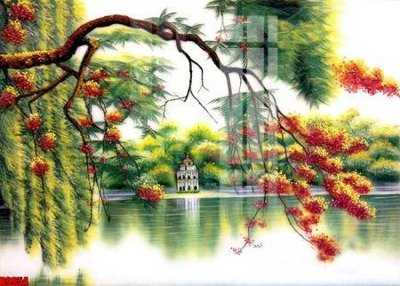 File in trần file tranh in treo tường file decor tổng hợp R9954 (bản gốc) phong cảnh