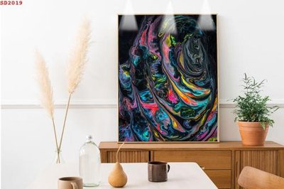 Tải file gốc in lụa File tranh hiện đại Sơn Dầu SD2019 siêu nét