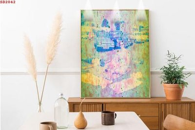 File in trần File tranh hiện đại Sơn Dầu SD2042 (file gốc) xuyên sáng