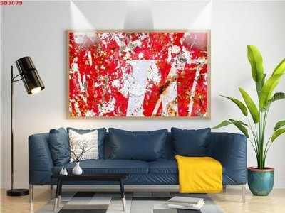 File in trần File tranh hiện đại Sơn Dầu SD2079 (bản gốc) hoa văn