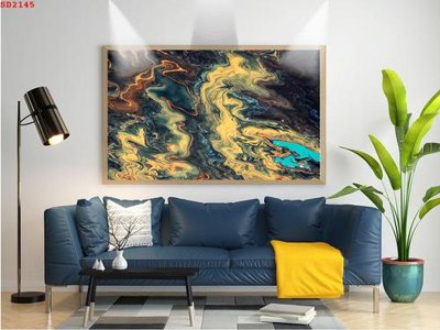 File in trần File tranh hiện đại Sơn Dầu SD2145 (bản gốc 3D) sống động