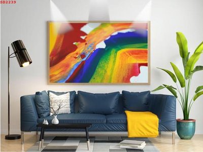 File gốc File tranh hiện đại Sơn Dầu SD2239 (in mica) làm bảng hiệu