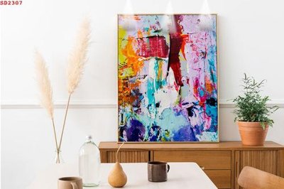 File PSD File tranh hiện đại Sơn Dầu SD2307 (bản gốc) cho nhà in