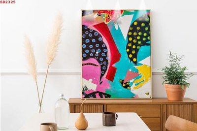 File in trần File tranh hiện đại Sơn Dầu SD2325 (bản gốc) hoa văn