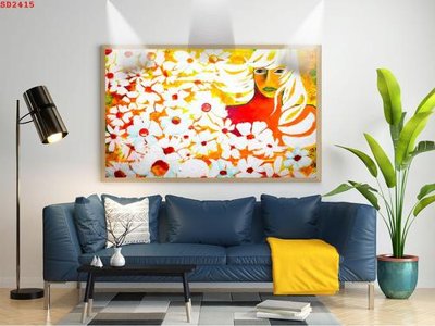 File gốc in ấn File tranh hiện đại Sơn Dầu SD2415 (sẵn sàng tải về)