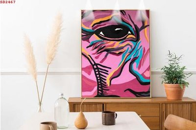 File in trần File tranh hiện đại Sơn Dầu SD2467 (file gốc) phong thủy