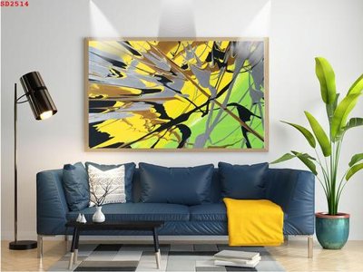 Download file gốc File tranh hiện đại Sơn Dầu SD2514 (in mica) 3D