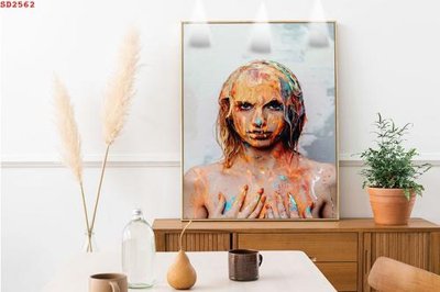 File gốc File tranh hiện đại Sơn Dầu SD2562 (ảnh chi tiết) để in ấn